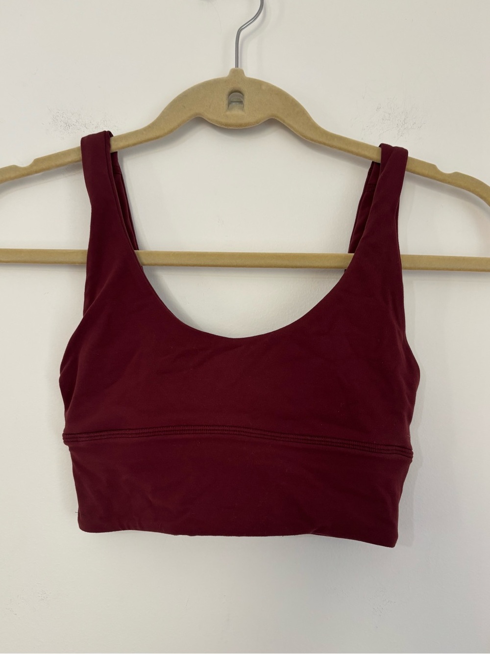 lululemon athletica Burgundy Scoop-Neck Sports Bra